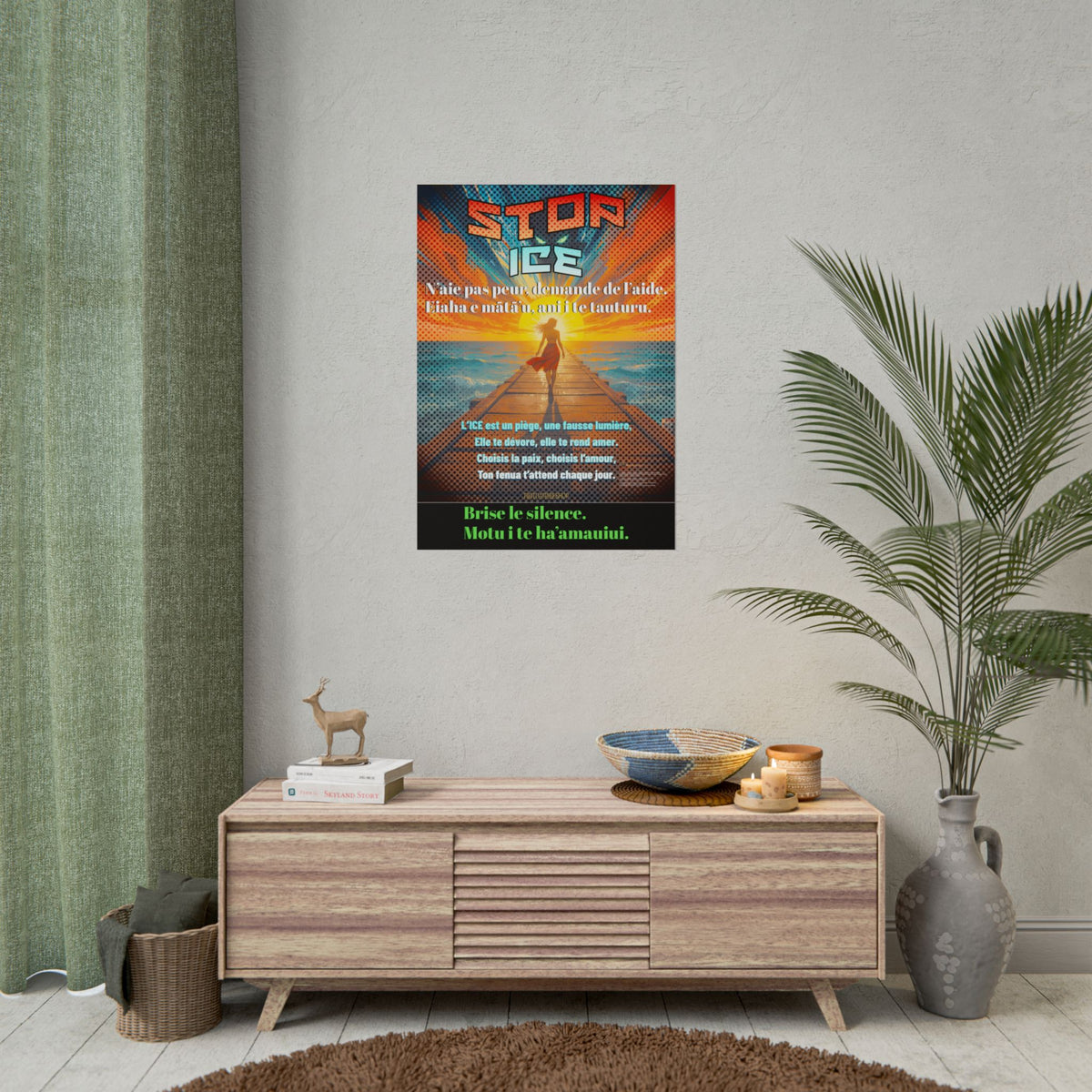 Posters Anti-ICE Polynésie – Affiches de Sensibilisation Contre la Drogue “Paruru i te ora – Brisons les chaînes de l’ICE”