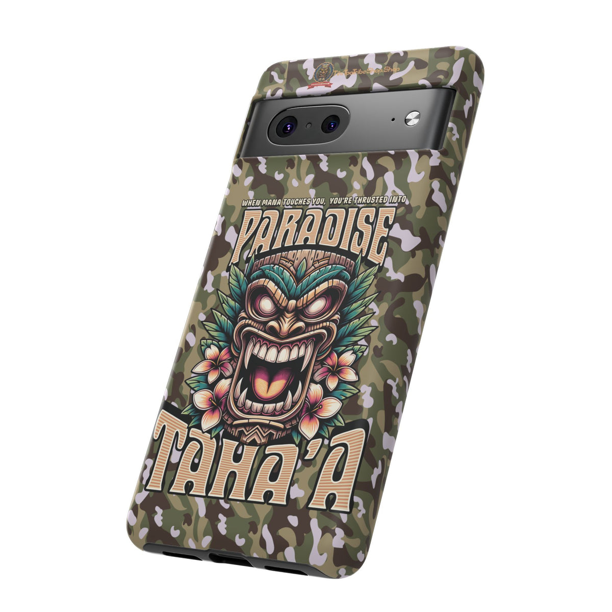 Tahaa – Coque Antichoc Premium « Tiki Féroce » | Design Tribal & Protection Maximale