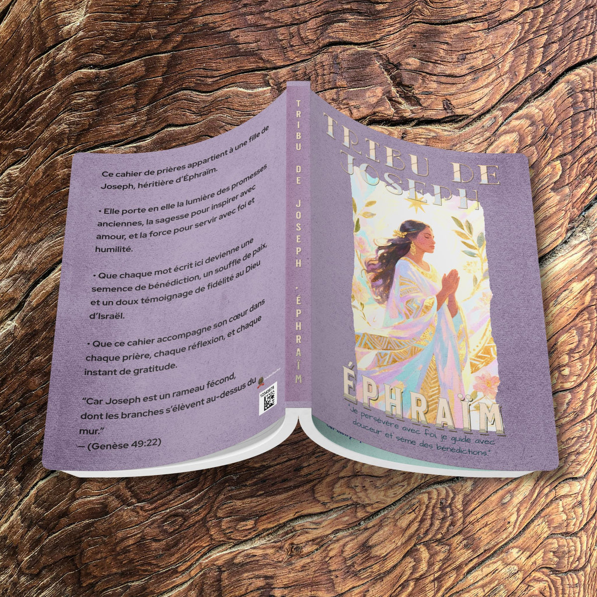 Journal de Prière & Réflexion Spirituelle – Fille d’Éphraïm | Cahier Inspirant LDS pour Femmes | Journal Biblique & Développement Spirituel (200 pages)