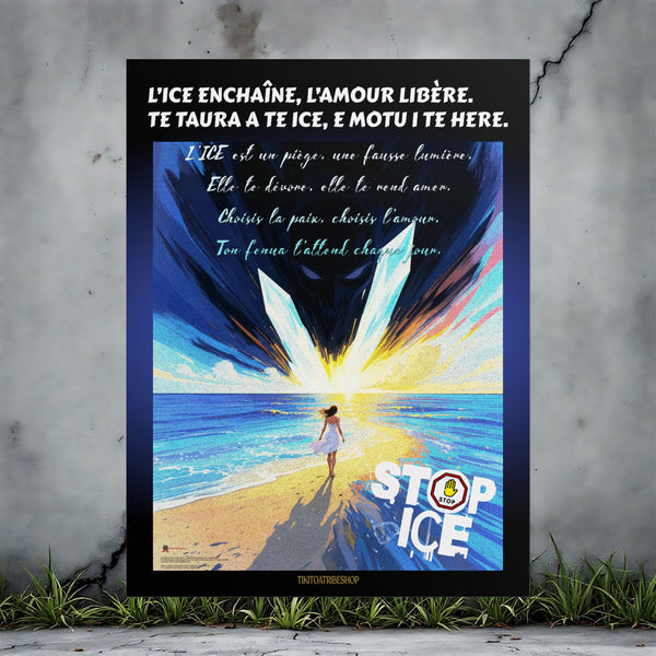 Posters Anti-ICE Polynésie – Affiches de Sensibilisation Contre la Drogue “Paruru i te ora – Brisons les chaînes de l’ICE”