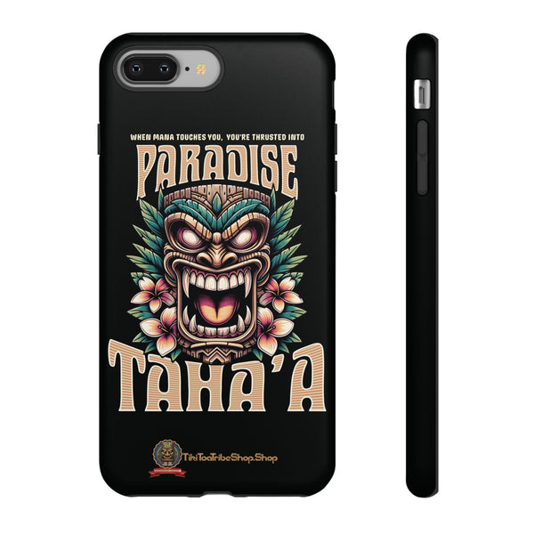 Tahaa – Coque Antichoc Premium « Tiki Féroce » | Design Tribal & Protection Maximale