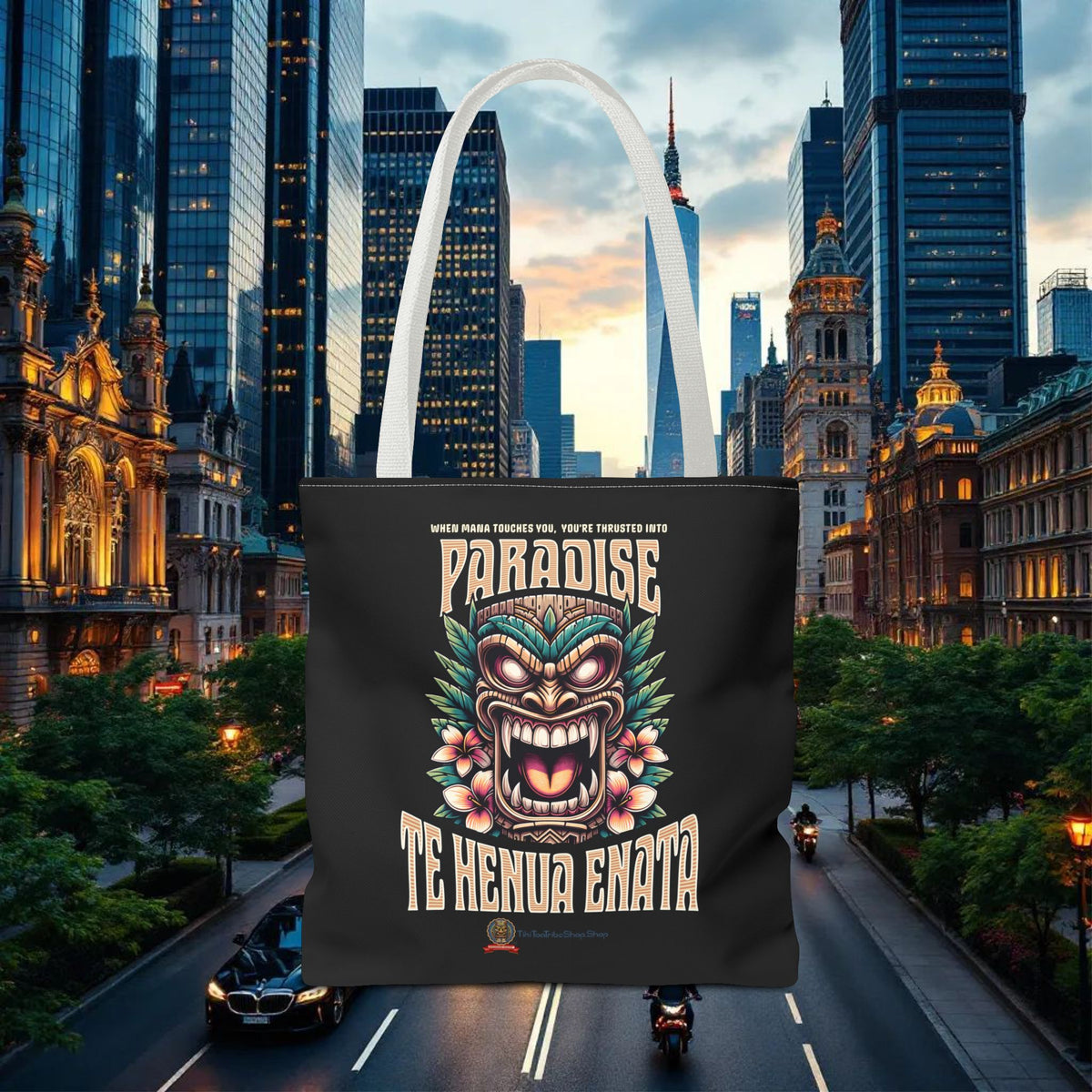 TE HENUA ENATA PARADISE Tote Bag