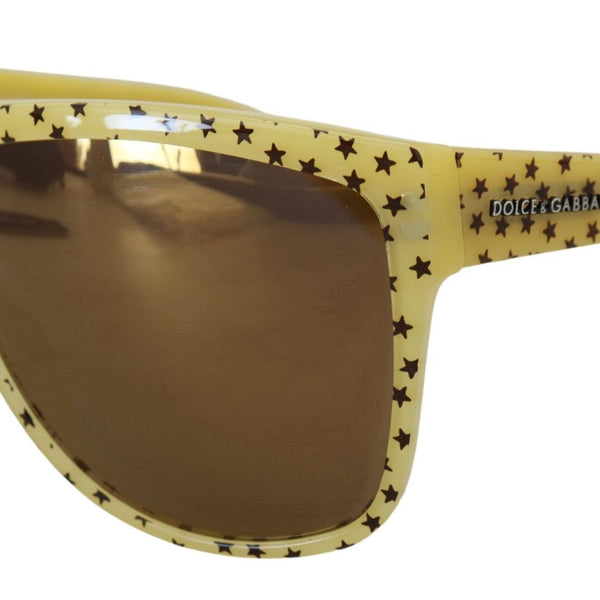 DOLCE & GABBANA, Lunettes de Soleil à Motif Étoiles Jaune
