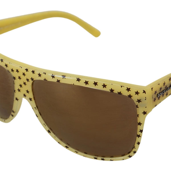 DOLCE & GABBANA, Lunettes de Soleil à Motif Étoiles Jaune