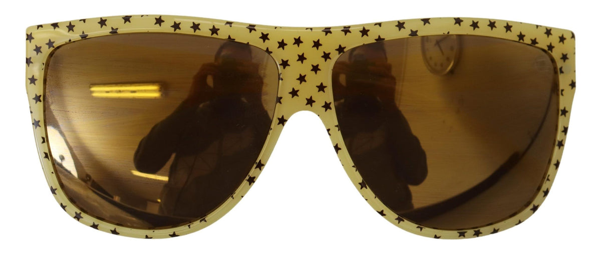 DOLCE & GABBANA, Lunettes de Soleil à Motif Étoiles Jaune