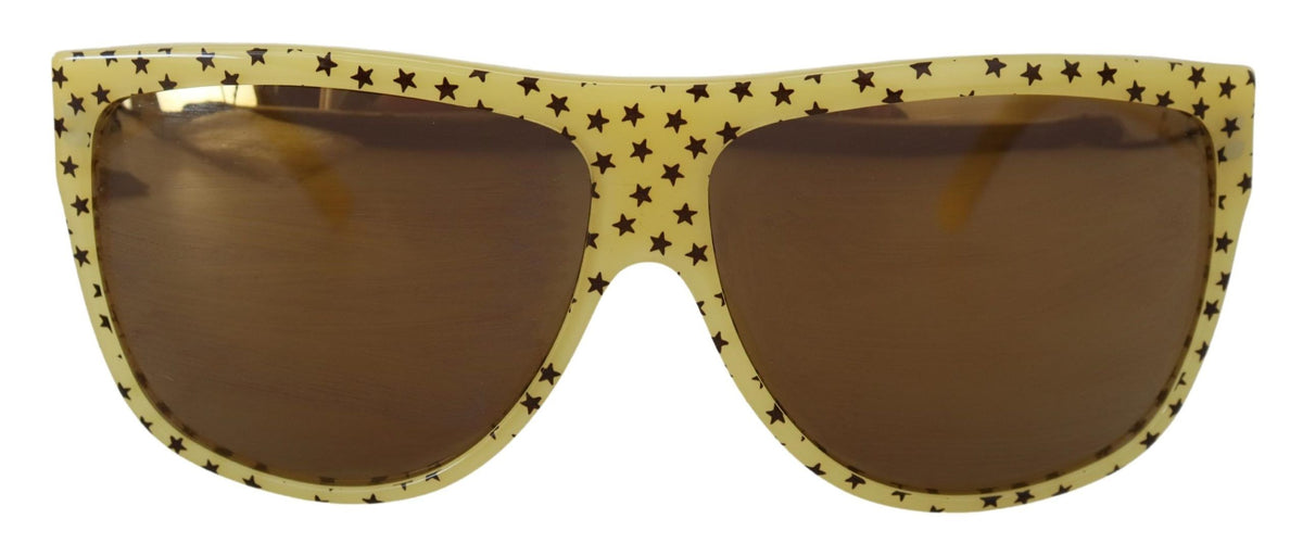 DOLCE & GABBANA, Lunettes de Soleil à Motif Étoiles Jaune