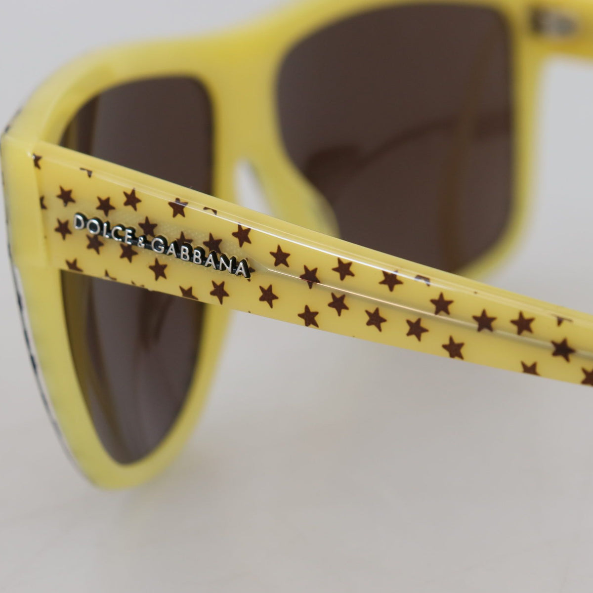 DOLCE & GABBANA, Lunettes de Soleil à Motif Étoiles Jaune