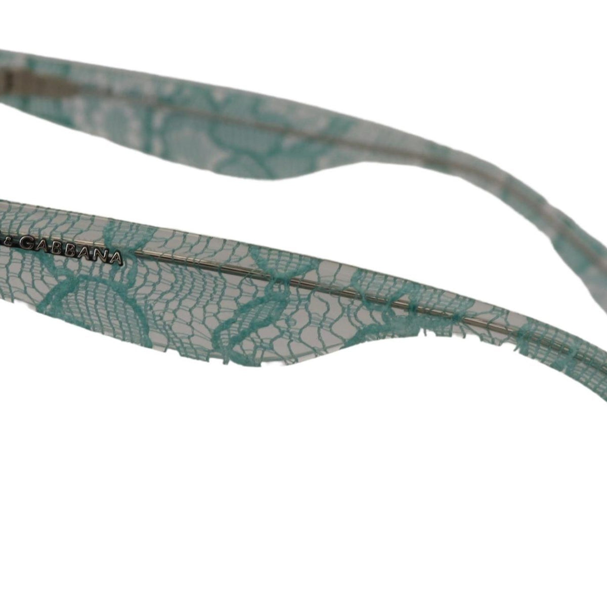 DOLCE & GABBANA, Lunettes de Soleil en Dentelle Sicilienne Bleue