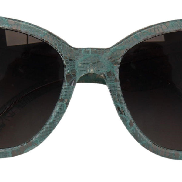 DOLCE &amp; GABBANA, Blue Sicilian Lace Sunglasses