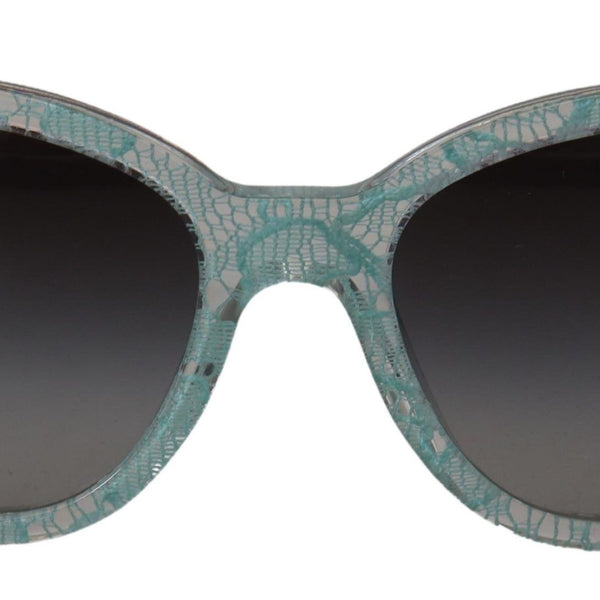 DOLCE &amp; GABBANA, Blue Sicilian Lace Sunglasses