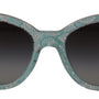 DOLCE & GABBANA, Lunettes de Soleil en Dentelle Sicilienne Bleue