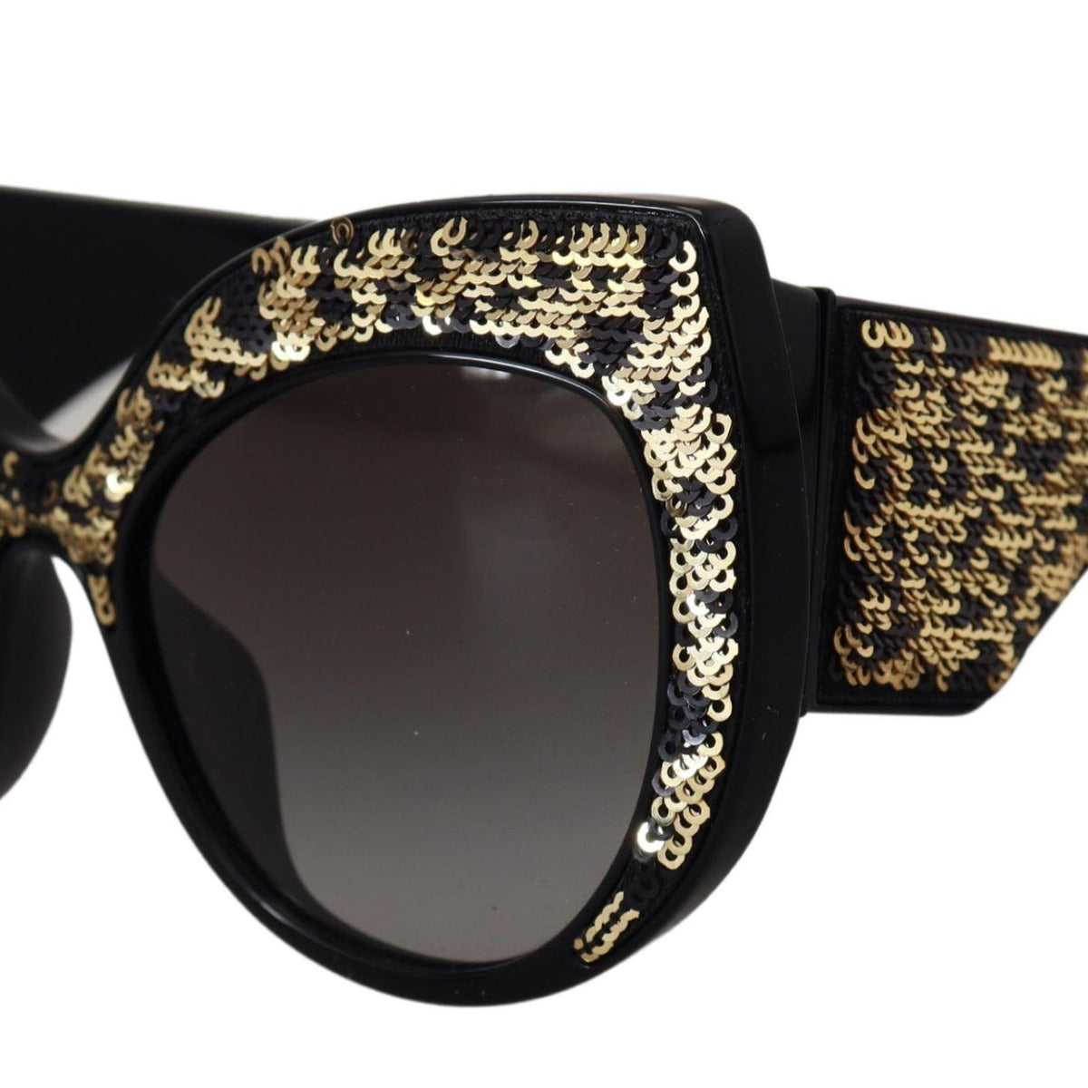 DOLCE & GABBANA Lunettes de Soleil "Cat Eye" Sequins