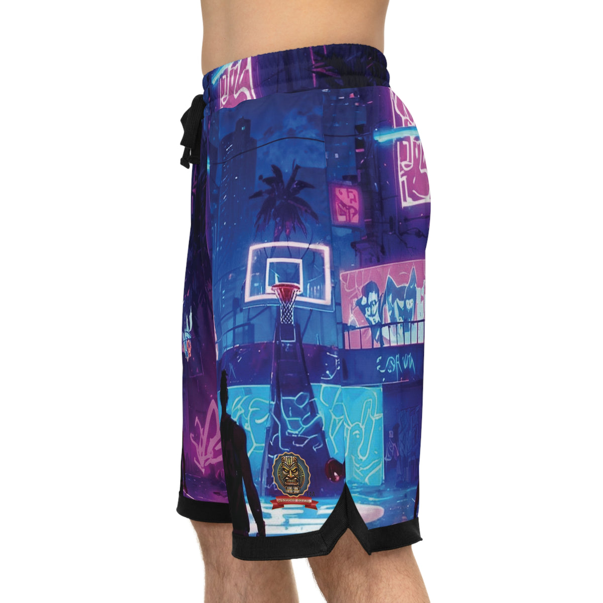 SHORTS B-BALL - NÉON GLOW : LA RUE S'ENFLAMME