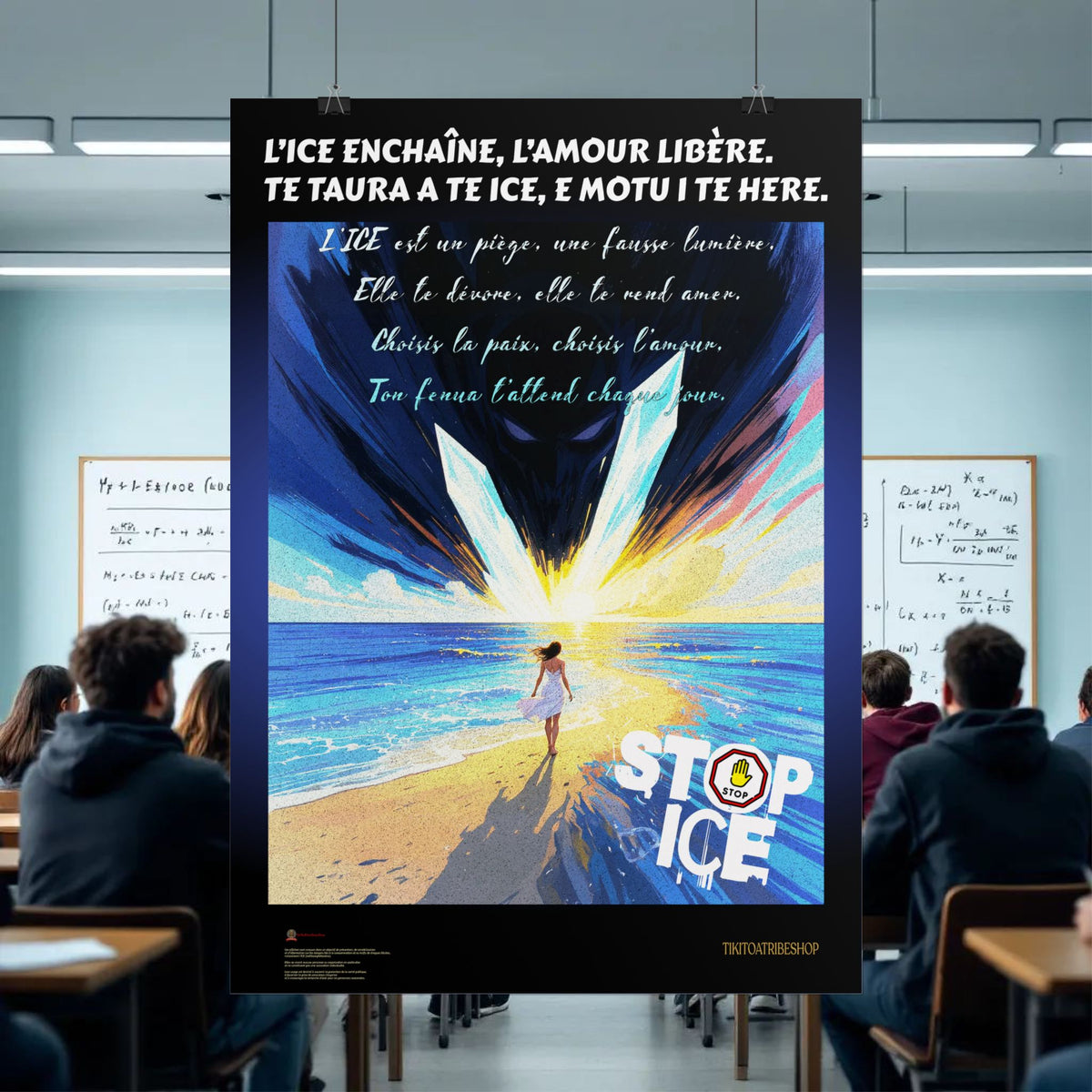 Posters Anti-ICE Polynésie – Affiches de Sensibilisation Contre la Drogue “Paruru i te ora – Brisons les chaînes de l’ICE”