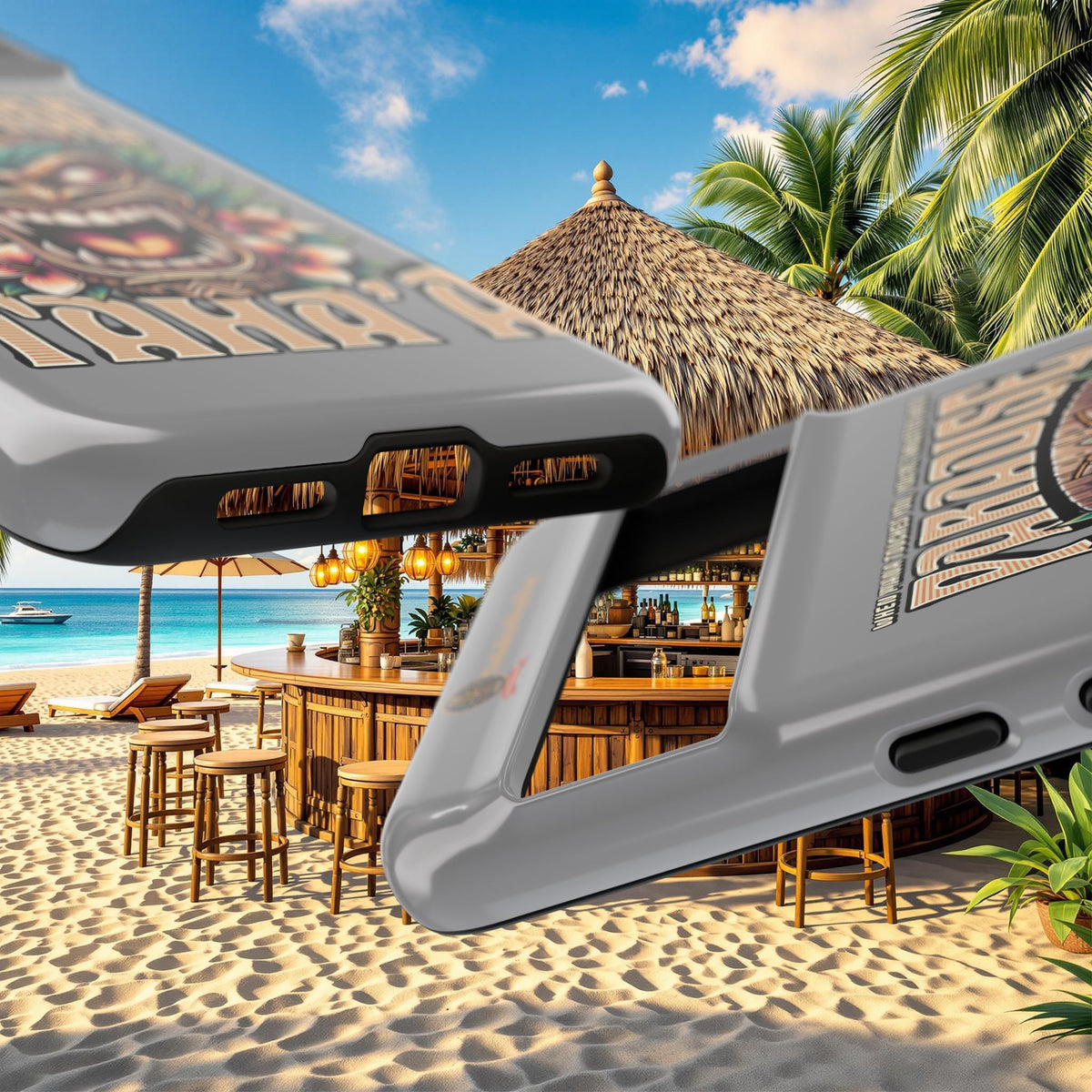 Tahaa – Coque Antichoc Premium « Tiki Féroce » | Design Tribal & Protection Maximale