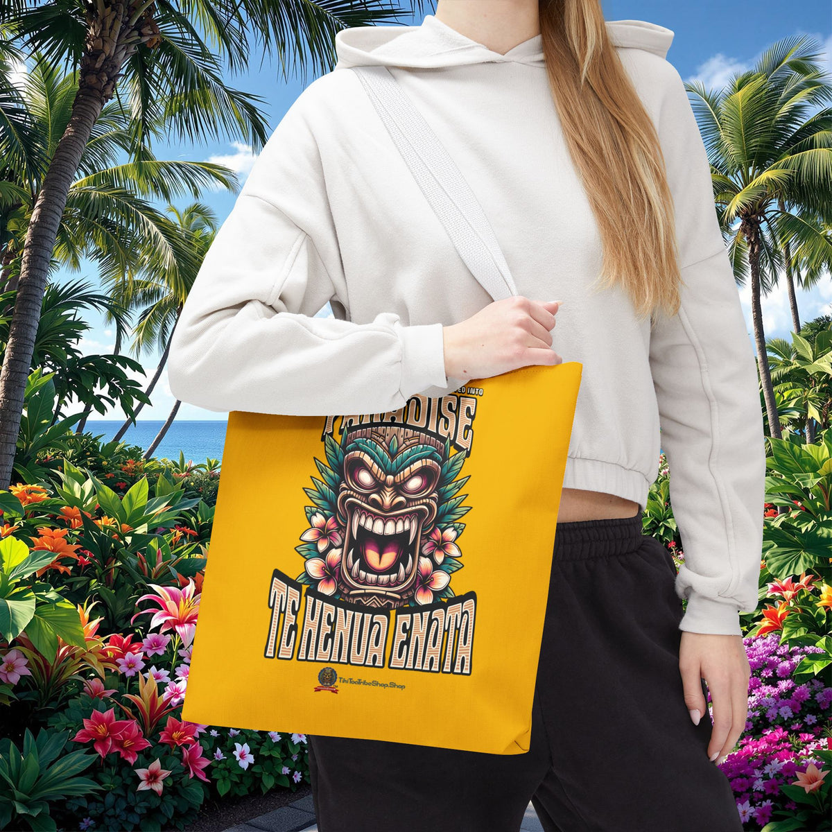 TE HENUA ENATA PARADISE Tote Bag