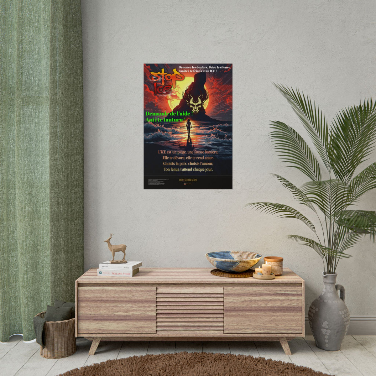 Posters Anti-ICE Polynésie – Affiches de Sensibilisation Contre la Drogue “Paruru i te ora – Brisons les chaînes de l’ICE”