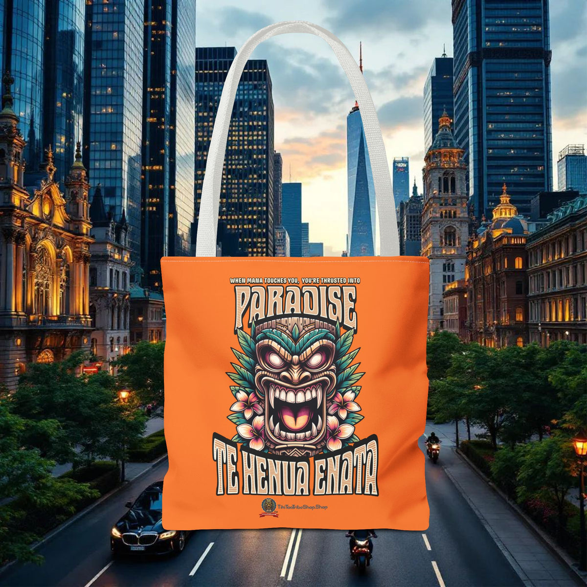 TE HENUA ENATA PARADISE Tote Bag