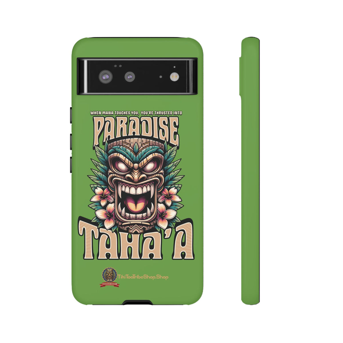 Tahaa – Coque Antichoc Premium « Tiki Féroce » | Design Tribal & Protection Maximale