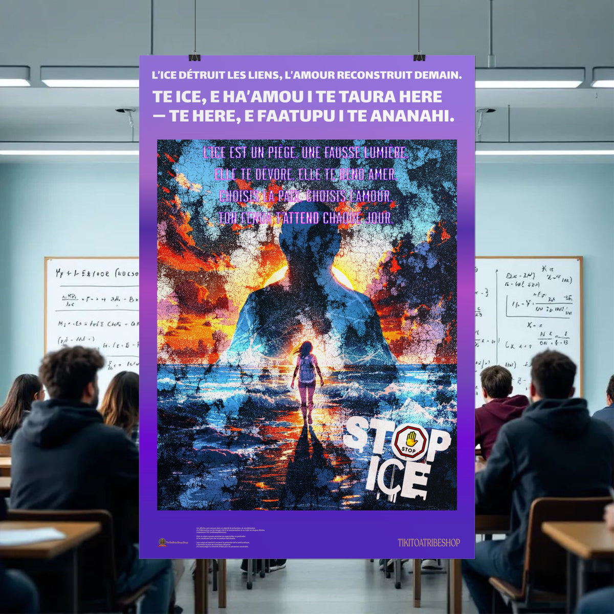 Posters Anti-ICE Polynésie – Affiches de Sensibilisation Contre la Drogue “Paruru i te ora – Brisons les chaînes de l’ICE”