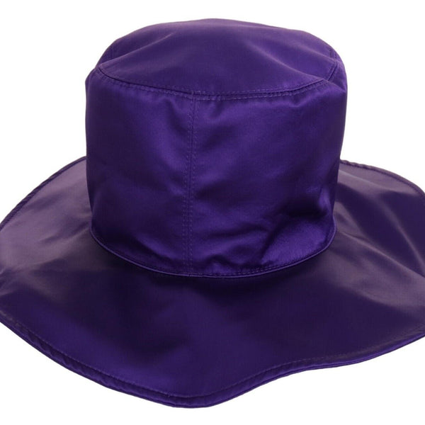 Dolce &amp; Gabbana Elegant Purple Silk Top Hat
