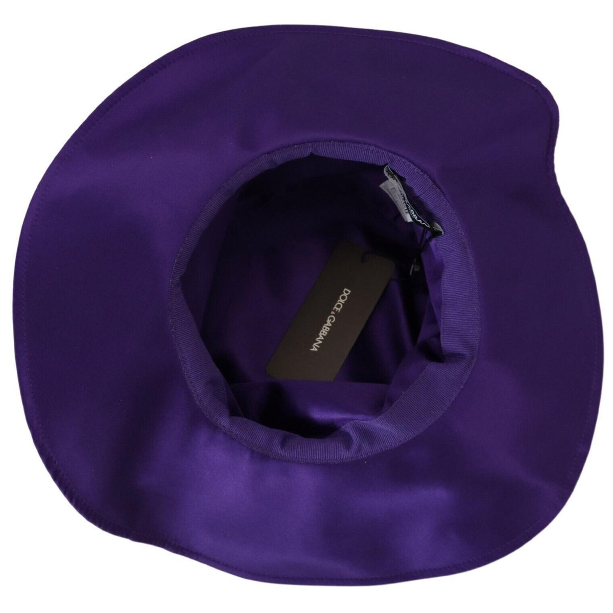 Dolce &amp; Gabbana Elegant Purple Silk Top Hat