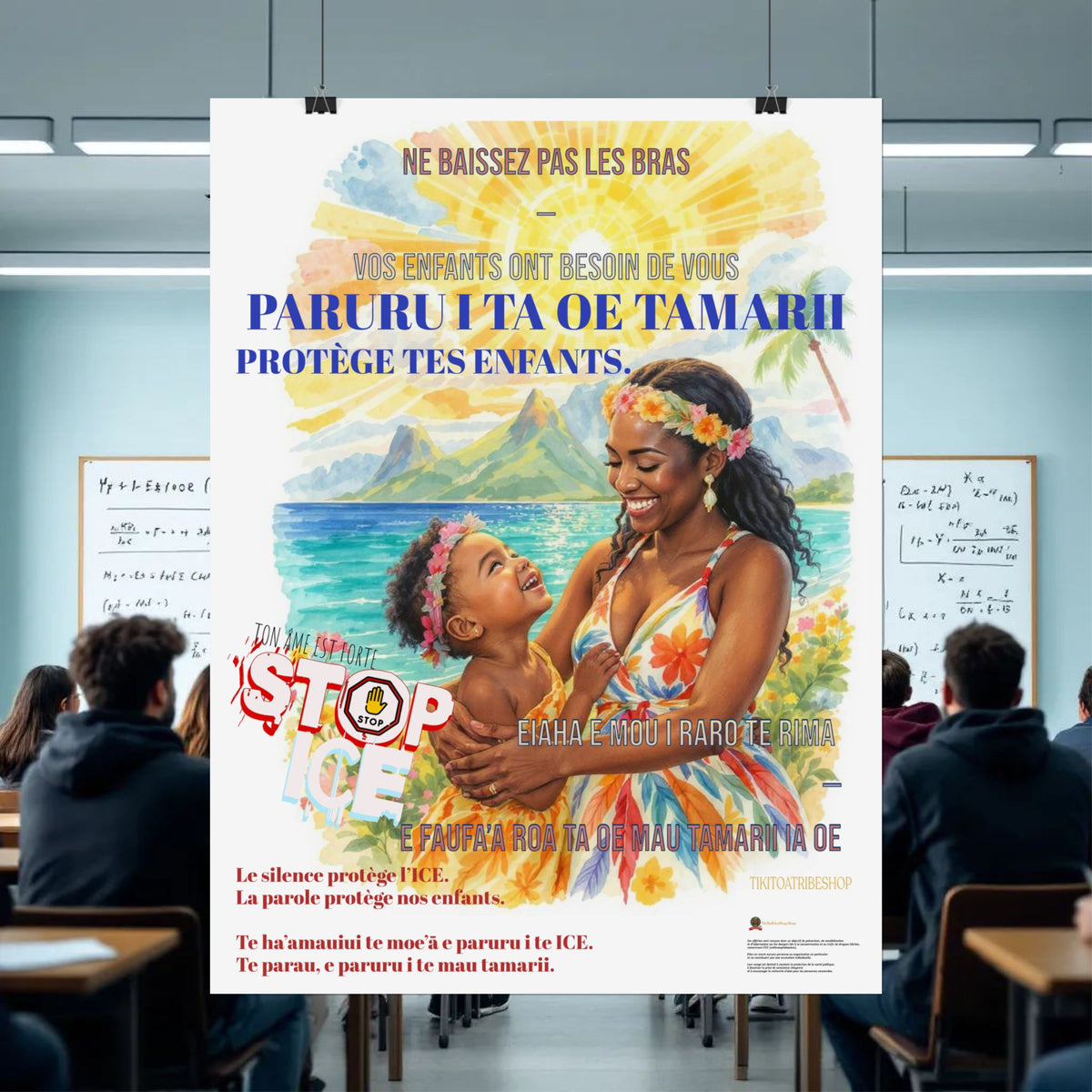 Posters Anti-ICE Polynésie – Affiches de Sensibilisation Contre la Drogue “Paruru i te ora – Brisons les chaînes de l’ICE”