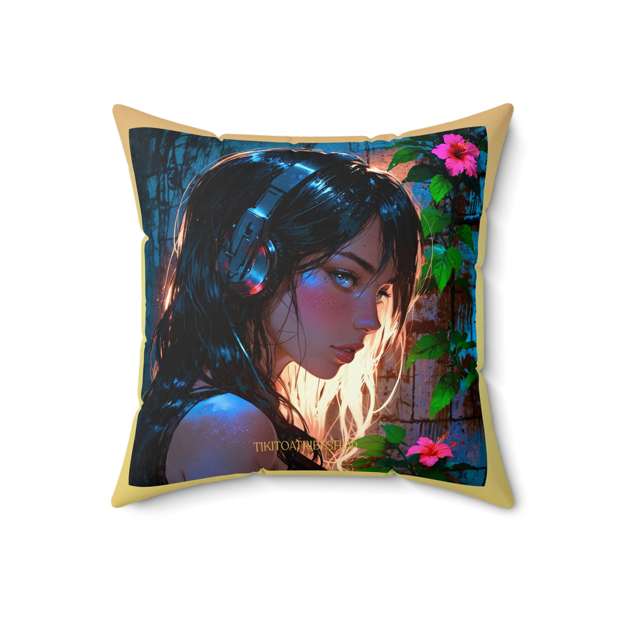 Cyberpunk Siren: Shadows and Azure, Mural Dream