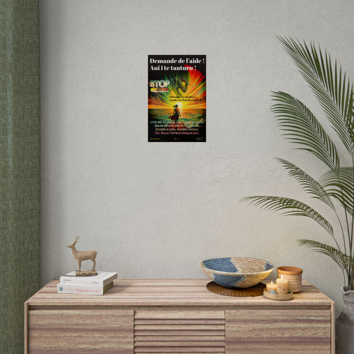 Posters Anti-ICE Polynésie – Affiches de Sensibilisation Contre la Drogue “Paruru i te ora – Brisons les chaînes de l’ICE”