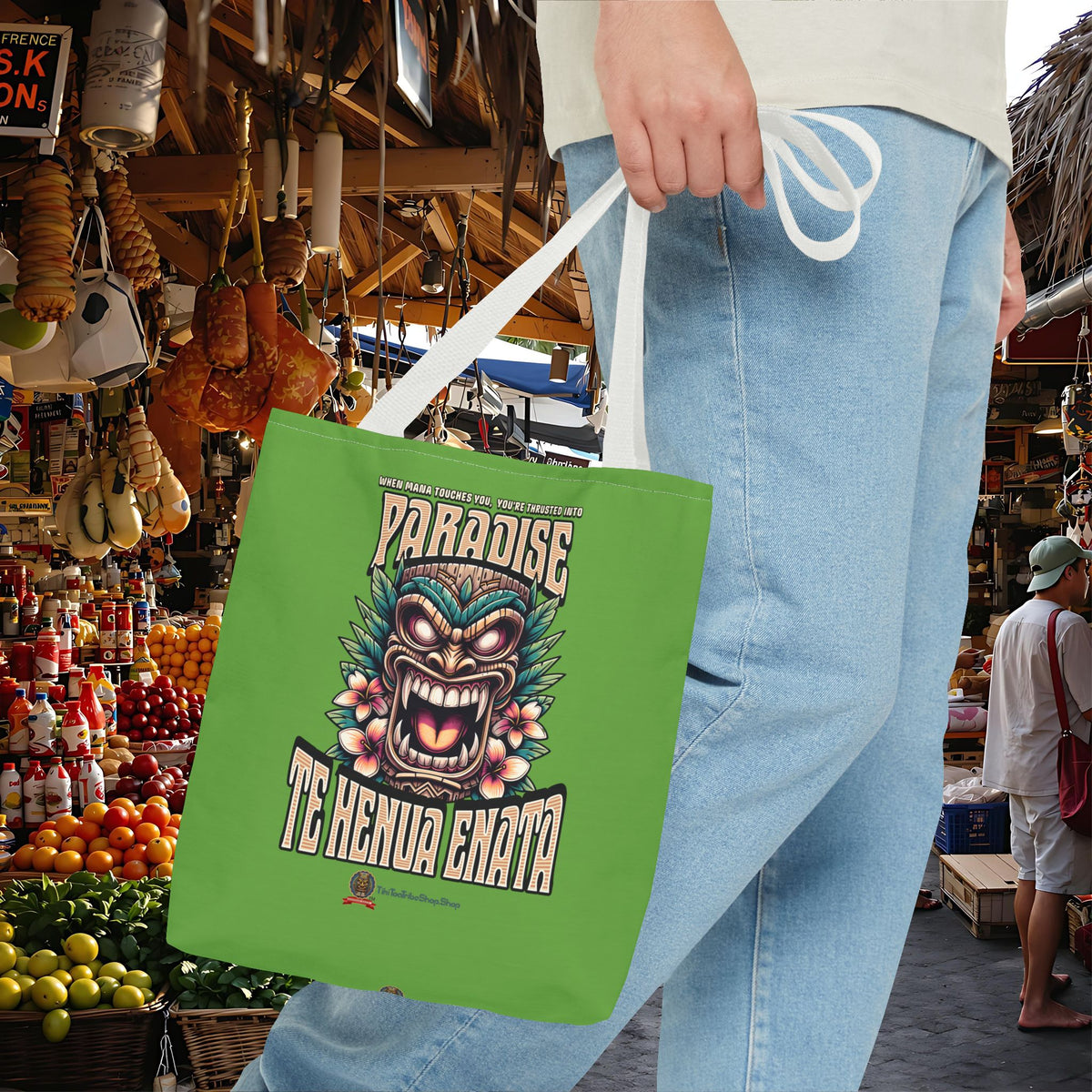 TE HENUA ENATA PARADISE Tote Bag