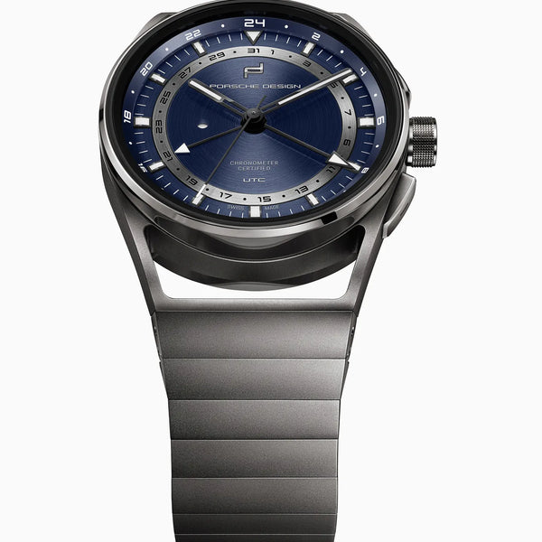 PORSCHE DESIGN Globetimer UTC Titanium Watch - COSC Certified Chronometer Precision - 10 ATM