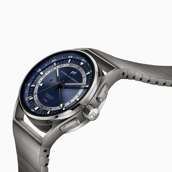 PORSCHE DESIGN Globetimer UTC Titanium Watch - COSC Certified Chronometer Precision - 10 ATM