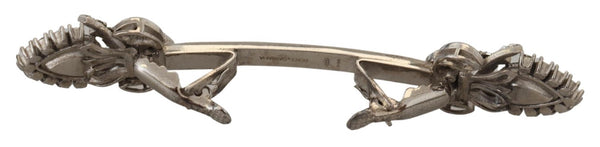 DOLCE & GABBANA BROCHE en Argent Sterling 925 Ornée de Verre - Élégance Intemporelle