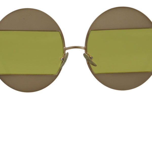 DOLCE &amp; GABBANA: Women's Oval Gold Crystal Sunglasses DG2209B - Yellow Lenses and Total UV Protection