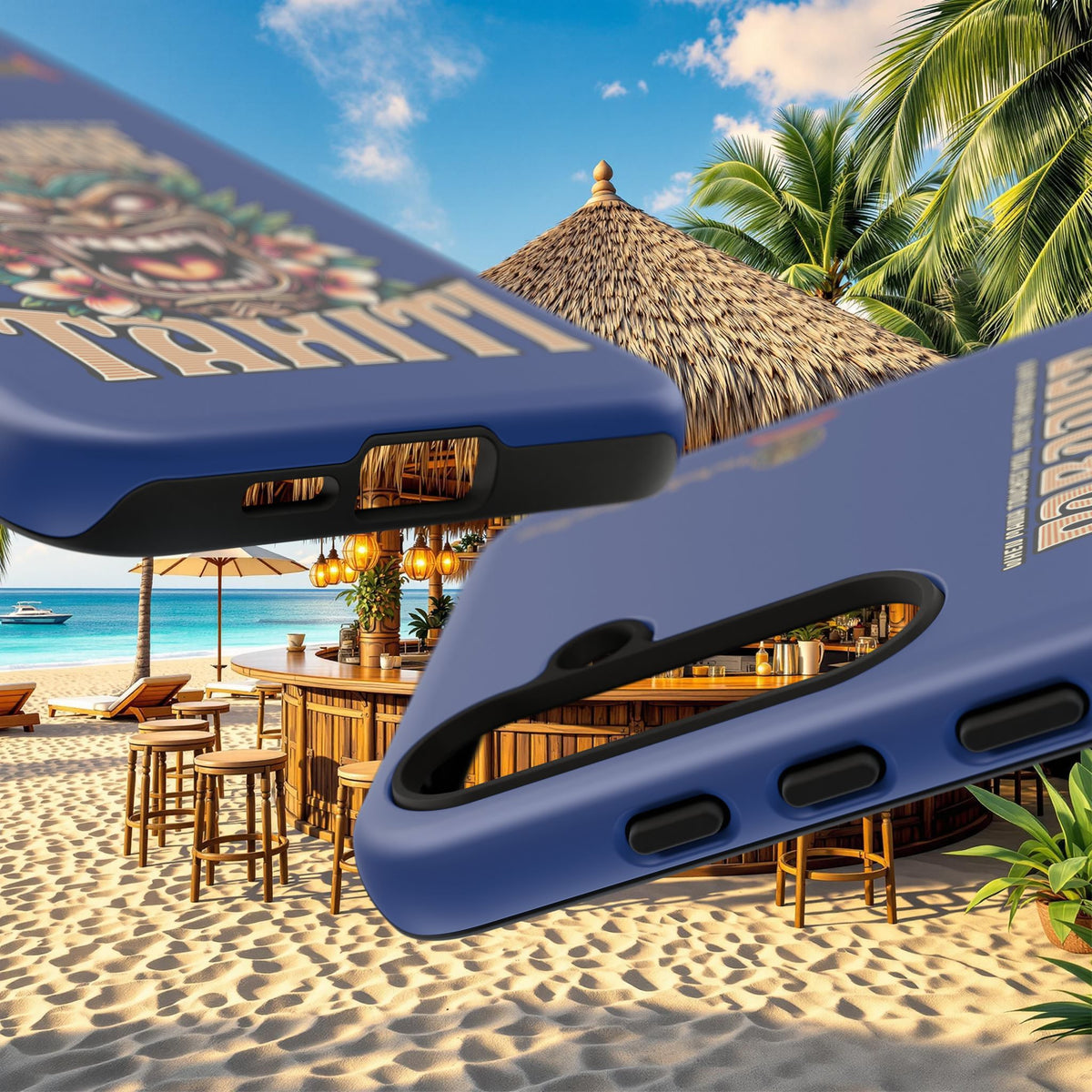 Tahiti – Coque Antichoc Premium Tiki Royal