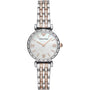 ARMANI Women's Gianni T-Bar Emporio Armani Watch in Silver Steel and Crystals - Sparkling Elegance
