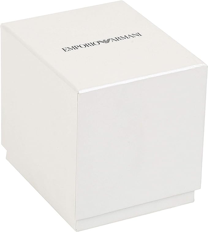 ARMANI Montre Femme "Gianni T-Bar" Emporio Armani PVD Or Rose et Cristaux