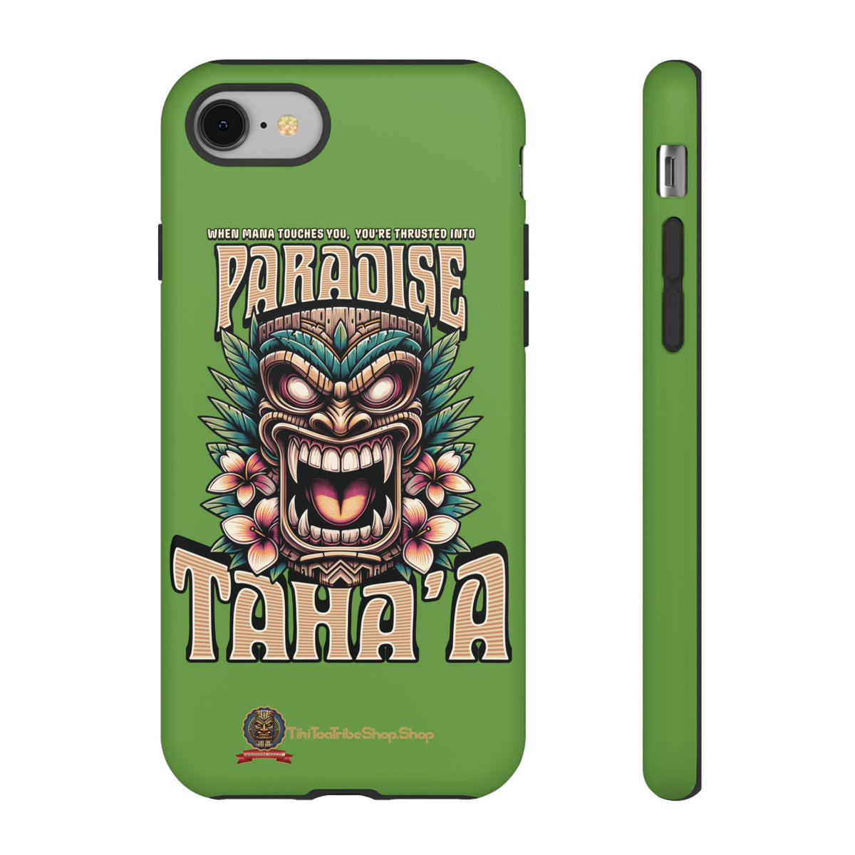 Tahaa – Coque Antichoc Premium « Tiki Féroce » | Design Tribal & Protection Maximale