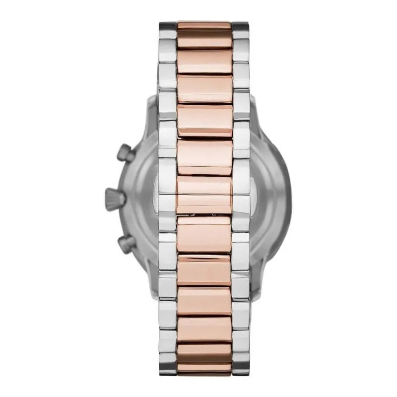 ARMANI AR11209 Montre Emporio Armani  : "Gianni T-Bar" Chronographe Bicolore