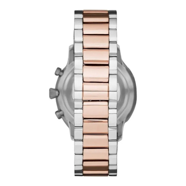 ARMANI AR11209 Montre Emporio Armani  : "Gianni T-Bar" Chronographe Bicolore