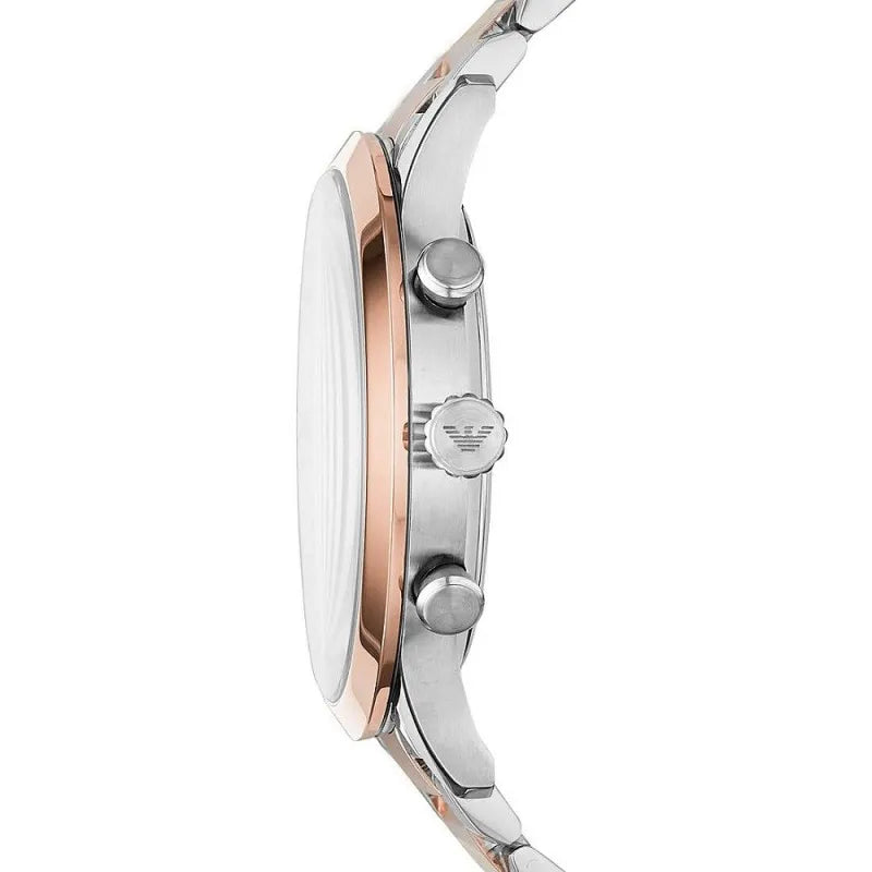 ARMANI AR11209 Montre Emporio Armani  : "Gianni T-Bar" Chronographe Bicolore