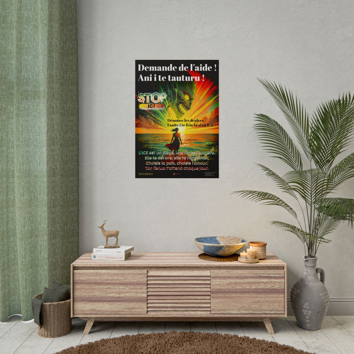 Posters Anti-ICE Polynésie – Affiches de Sensibilisation Contre la Drogue “Paruru i te ora – Brisons les chaînes de l’ICE”