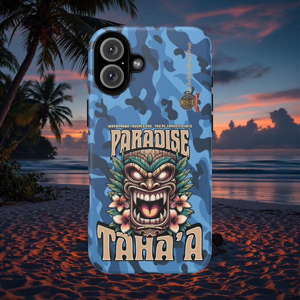 Tahaa – Premium Shockproof Case “Fierce Tiki” | Tribal Design &amp; Maximum Protection