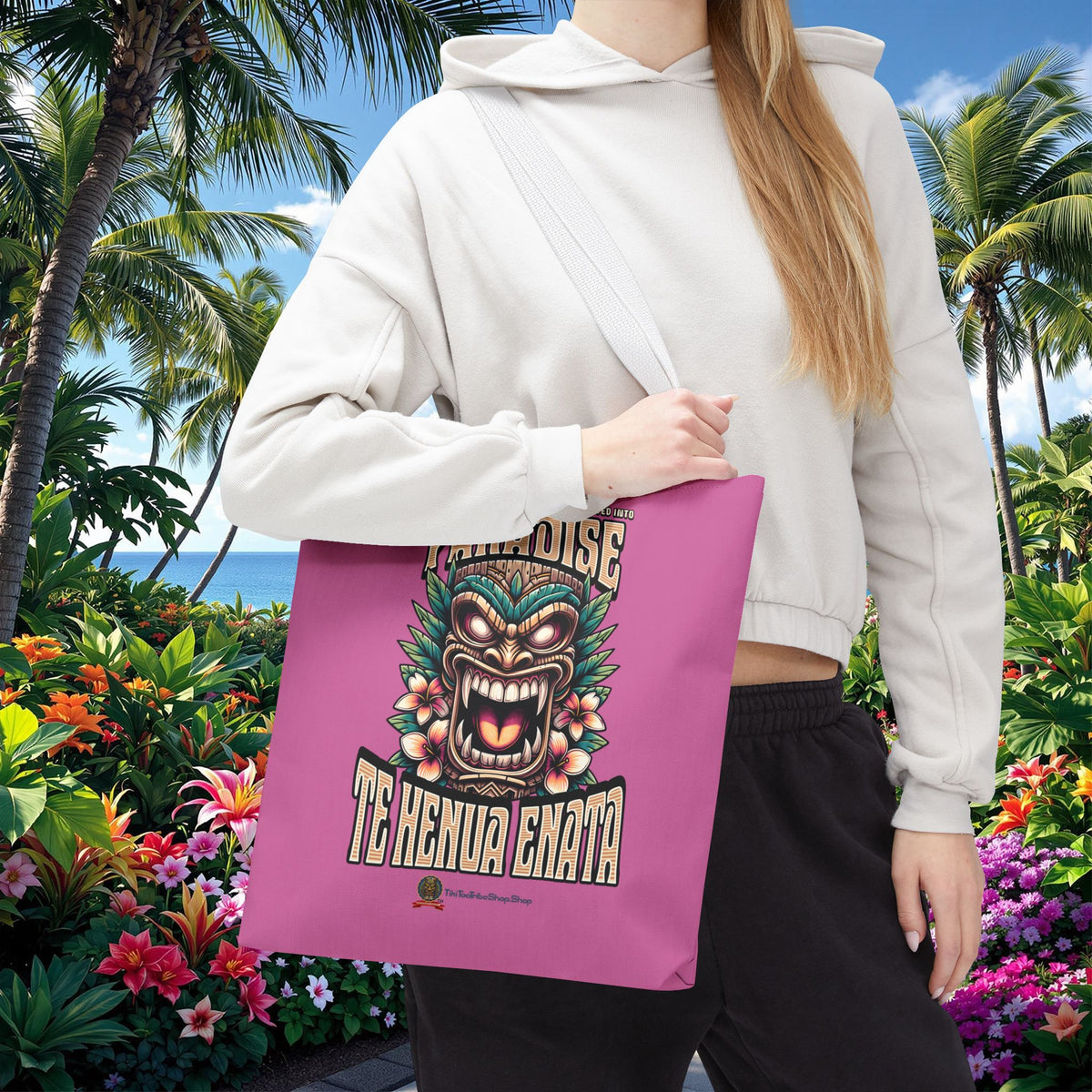 TE HENUA ENATA PARADISE Tote Bag