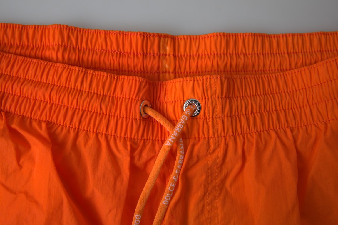 DOLCE & GABBANA Short de Bain Homme Dégradé Orange & Bleu - "Soleil Levant"