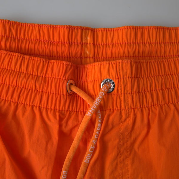 DOLCE & GABBANA Short de Bain Homme Dégradé Orange & Bleu - "Soleil Levant"