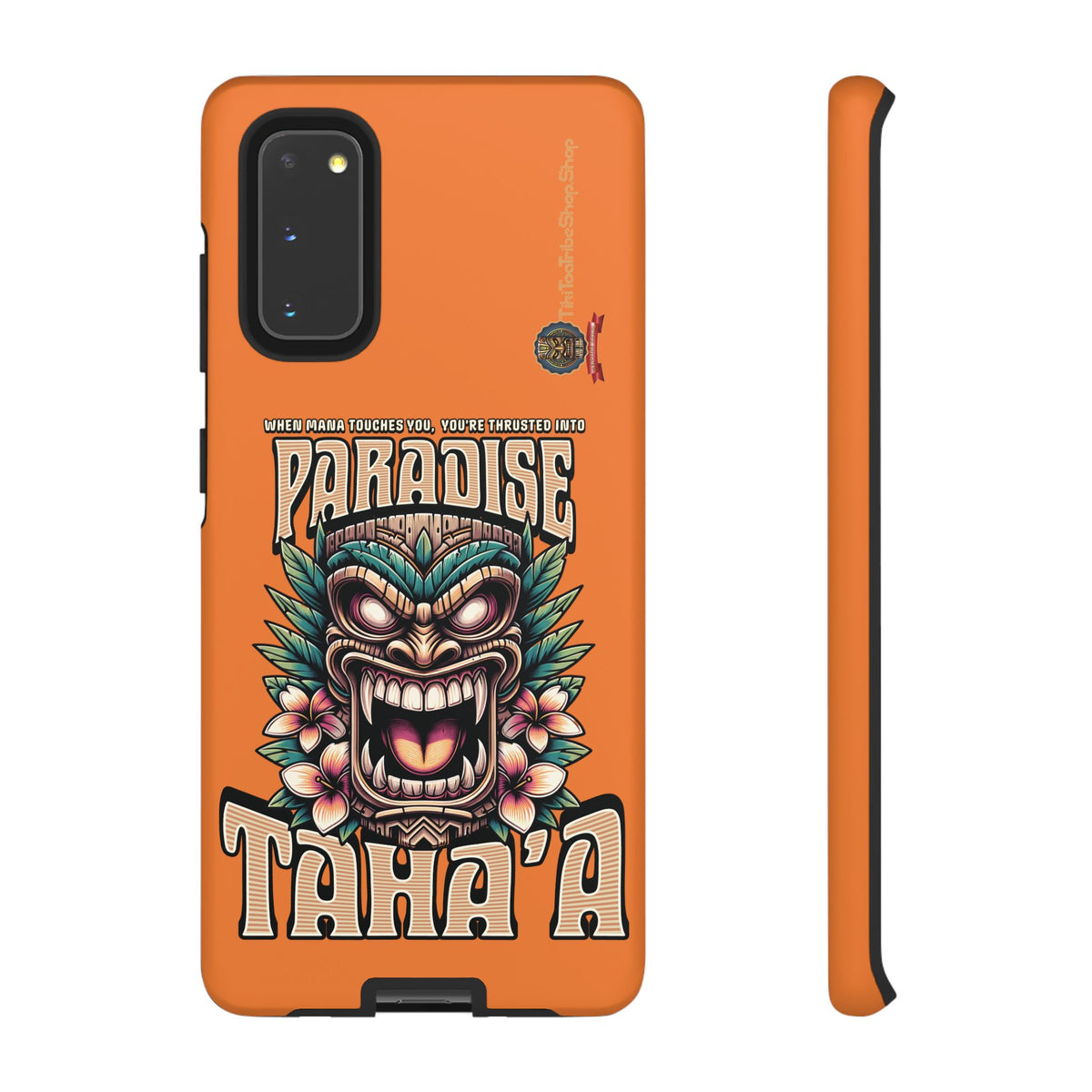 Tahaa – Coque Antichoc Premium « Tiki Féroce » | Design Tribal & Protection Maximale