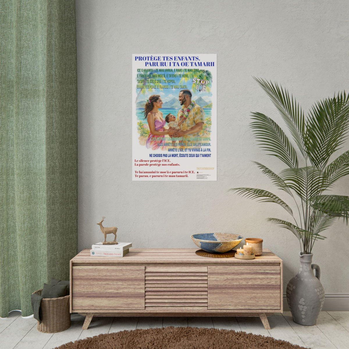 Posters Anti-ICE Polynésie – Affiches de Sensibilisation Contre la Drogue “Paruru i te ora – Brisons les chaînes de l’ICE”
