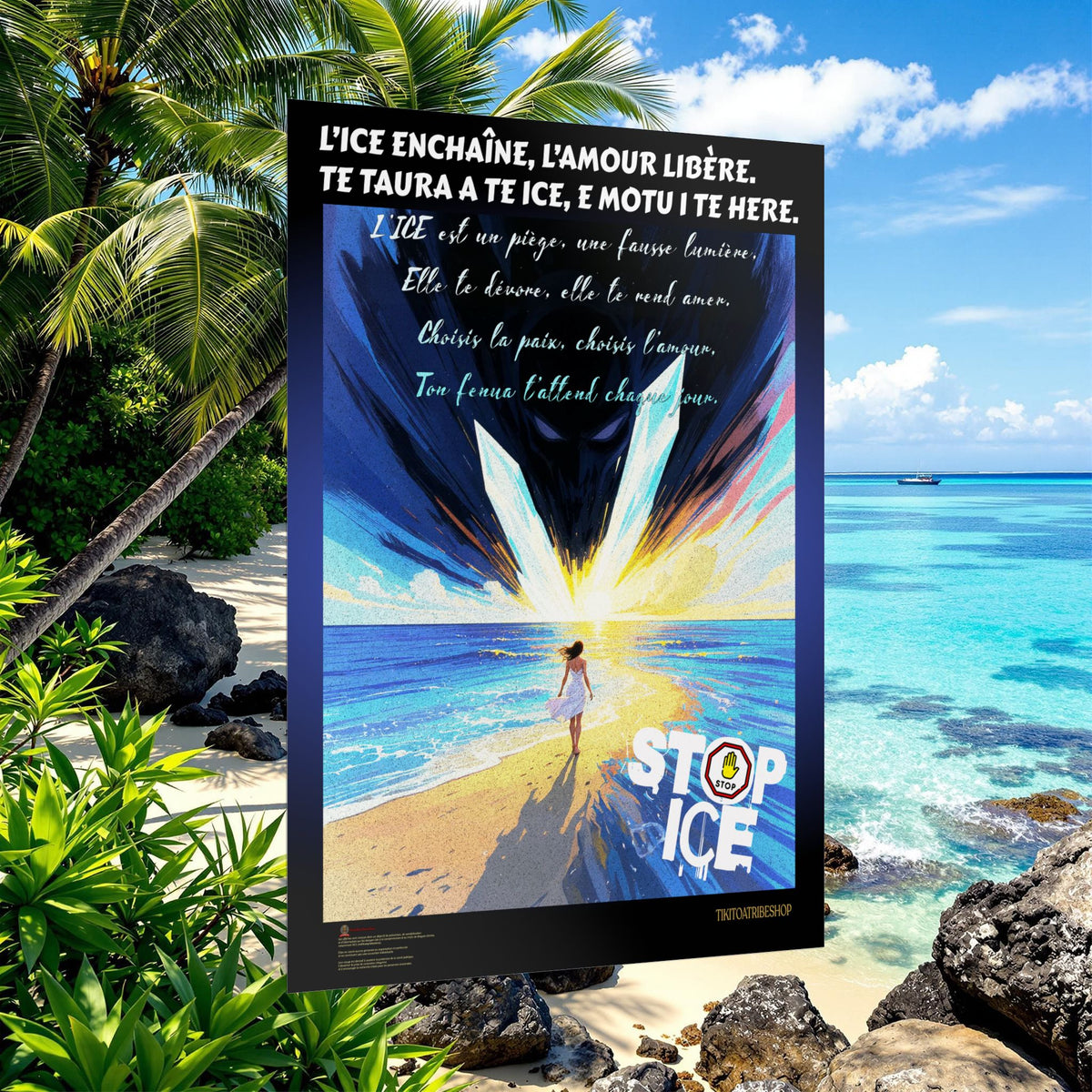Posters Anti-ICE Polynésie – Affiches de Sensibilisation Contre la Drogue “Paruru i te ora – Brisons les chaînes de l’ICE”