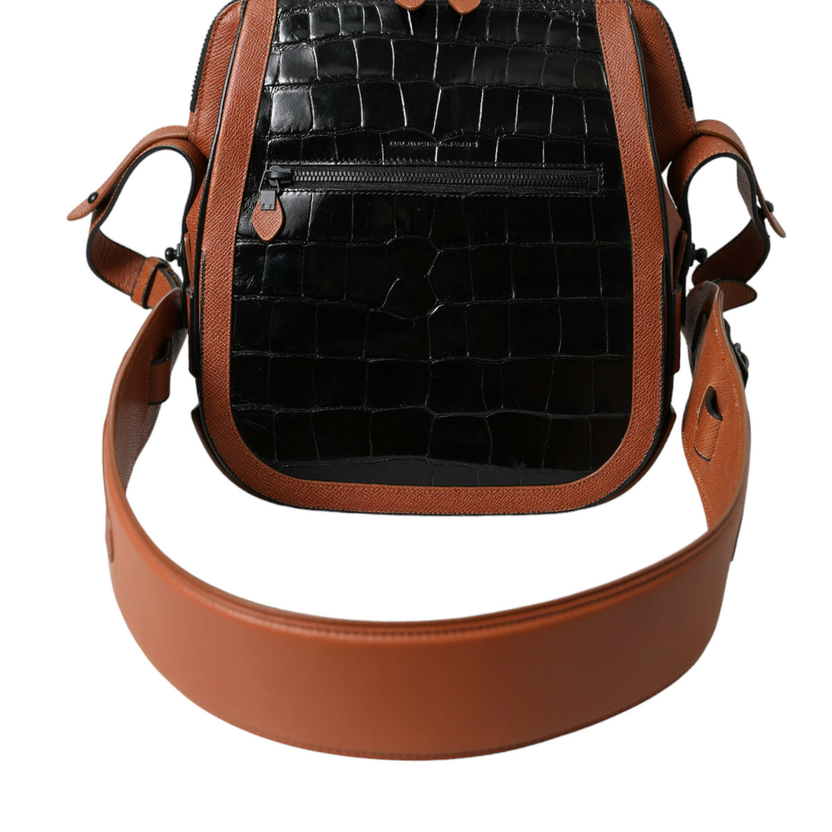 BALENCIAGA Sac Croisé Vertical en Peau de Crocodile - L'Élégance Audacieuse
